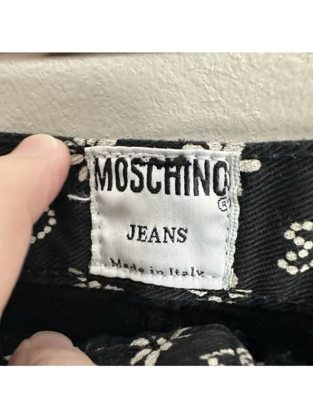 90s MOSCHINO DENIM jean skirt black SMALL coastal chic italian dolce vita retro